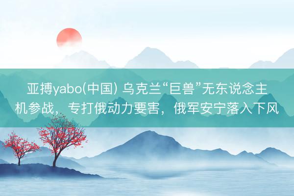 亚搏yabo(中国) 乌克兰“巨兽”无东说念主机参战，专打俄动力要害，俄军安宁落入下风